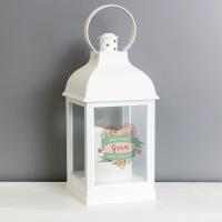 Personalised Floral White Lantern Extra Image 3 Preview